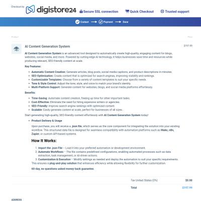 AI Content Generation System