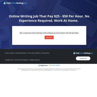 Paid Online Writing Jobs