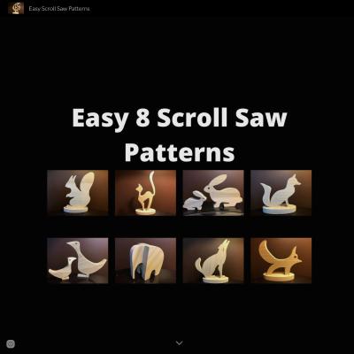 Easy 8 Scroll Saw Patterns