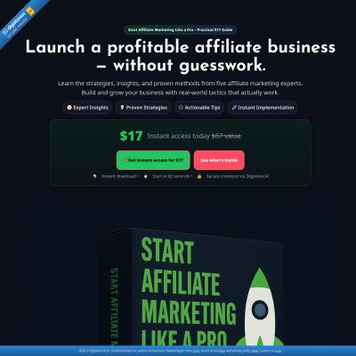Start Affiliate Marketing like a Pro | E-books