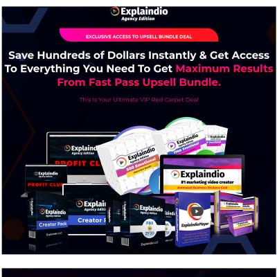 Explaindio Video Upsell