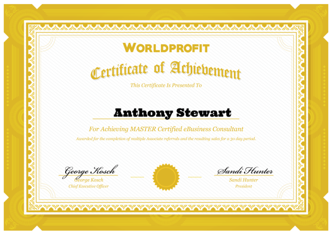 Master Certified eBusiness Consultant Anthony  Stewart