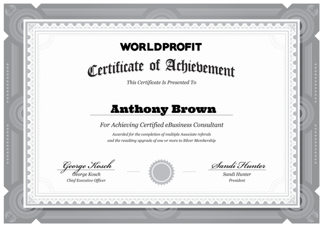 Certified eBusiness Consultant Anthony Brown