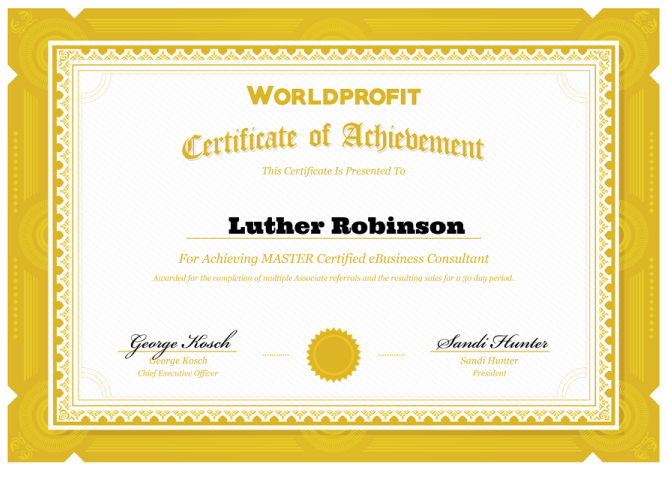 Master Certified eBusiness Consultant Luther Robinson