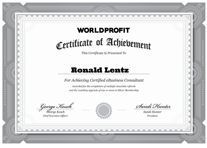 Certified eBusiness Consultant Ronald Lentz