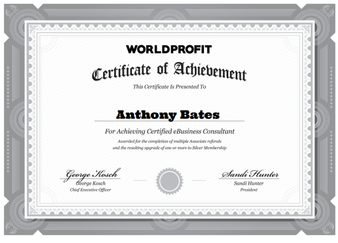 Certified eBusiness Consultant Anthony Bates